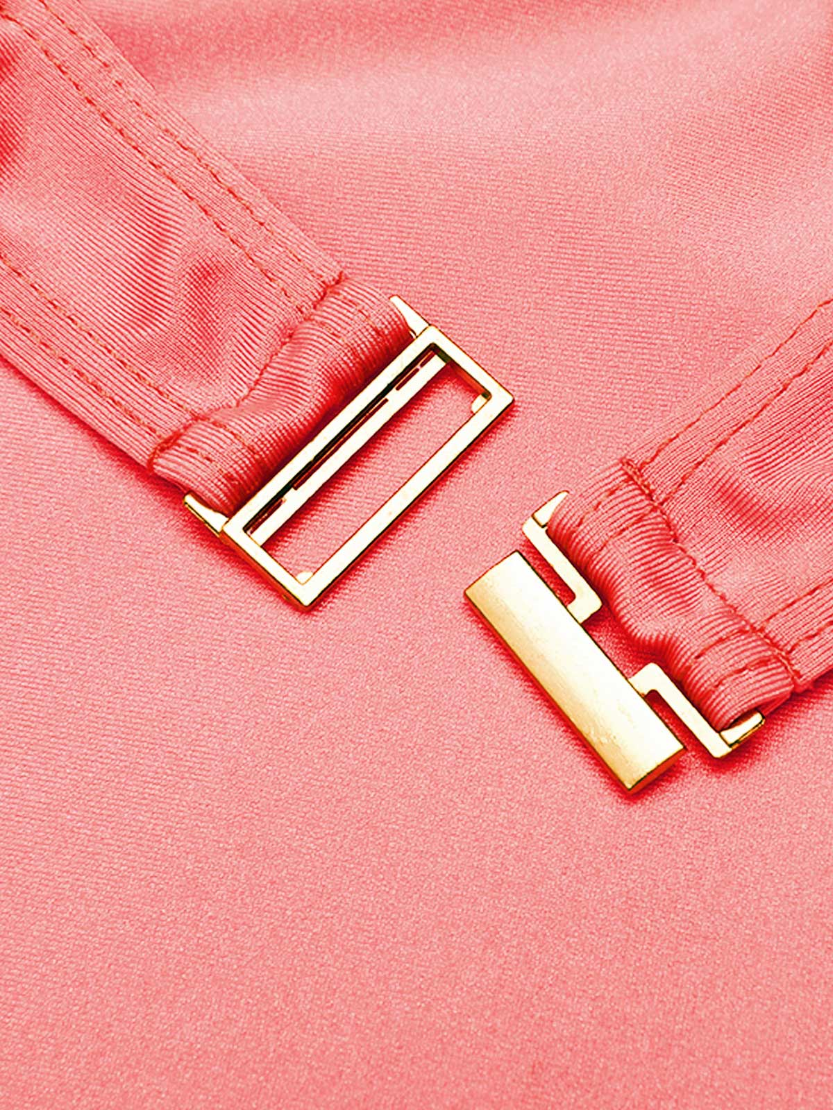 Pink 1940s Bow Strap One-piece Swimsuit - Image 5