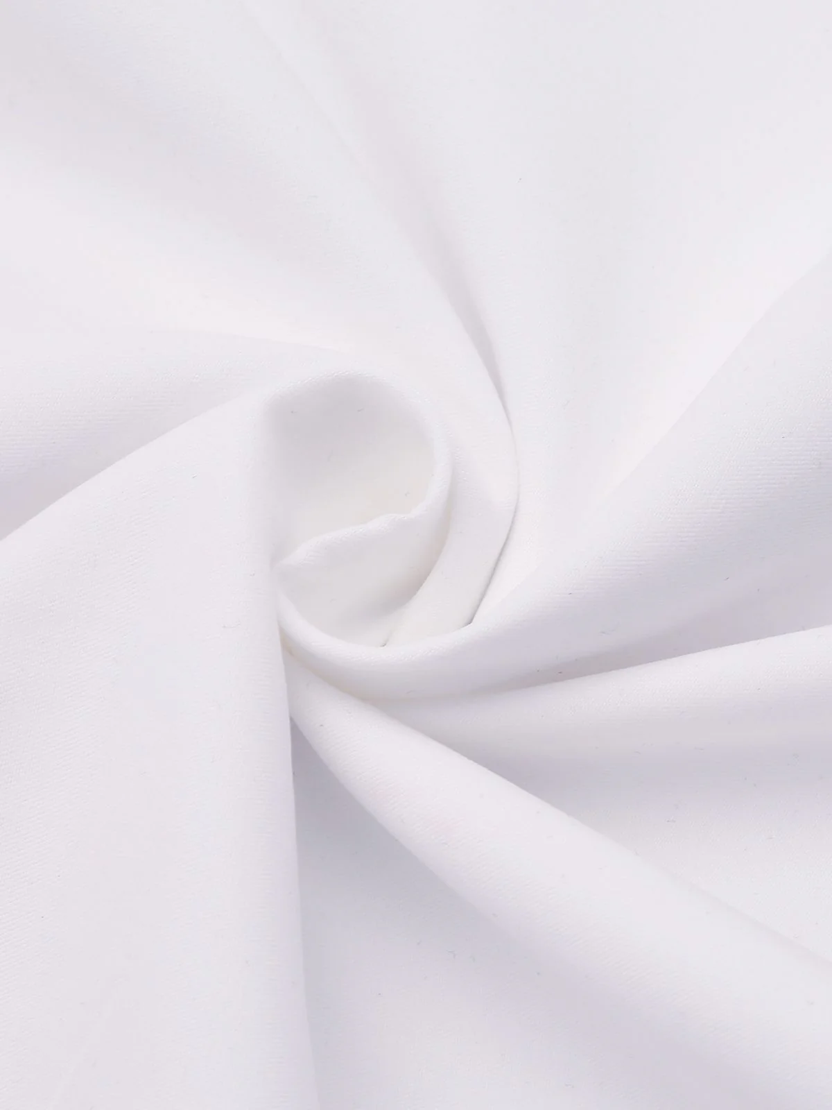 White 1950s Halter Belted Swing Dress - Image 8