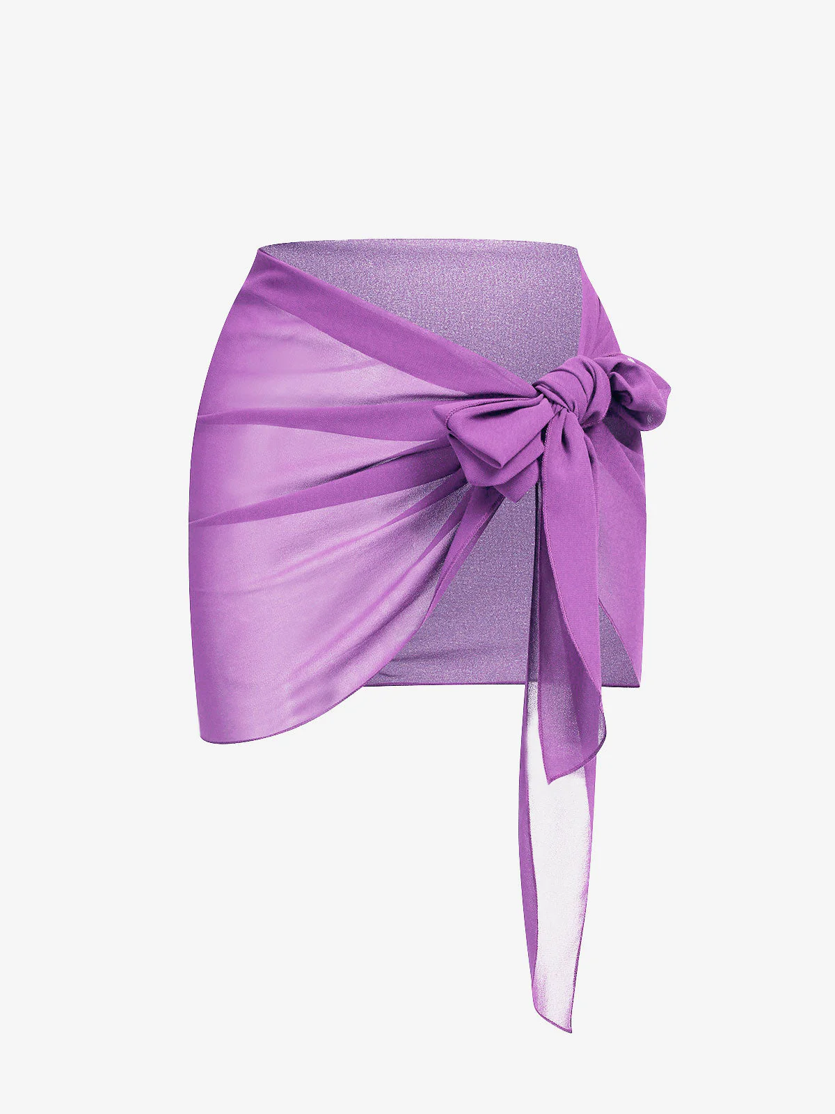 Vintage Solid Chiffon Sun Protection Cover-up - Image 13