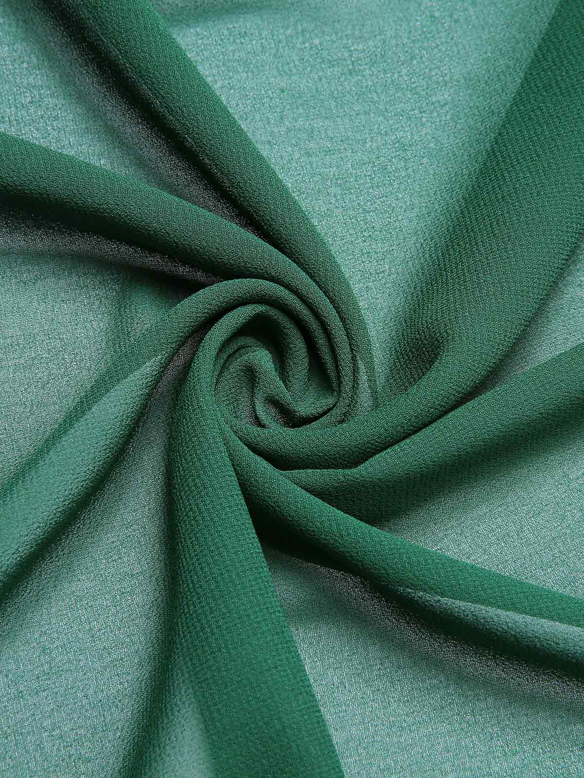 Vintage Solid Chiffon Sun Protection Cover-up - Image 4