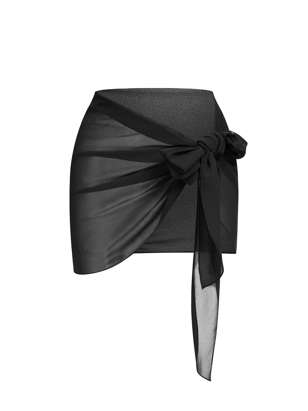 Vintage Solid Chiffon Sun Protection Cover-up - Image 8