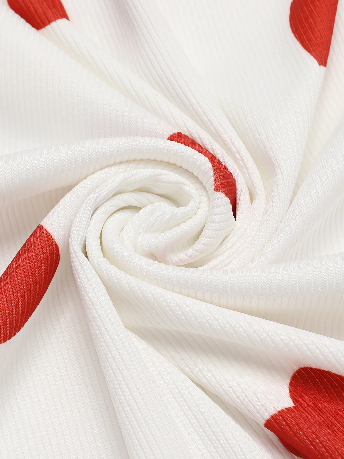 White 1950s Heart Lace Spaghetti Straps Sleepwear - Image 4