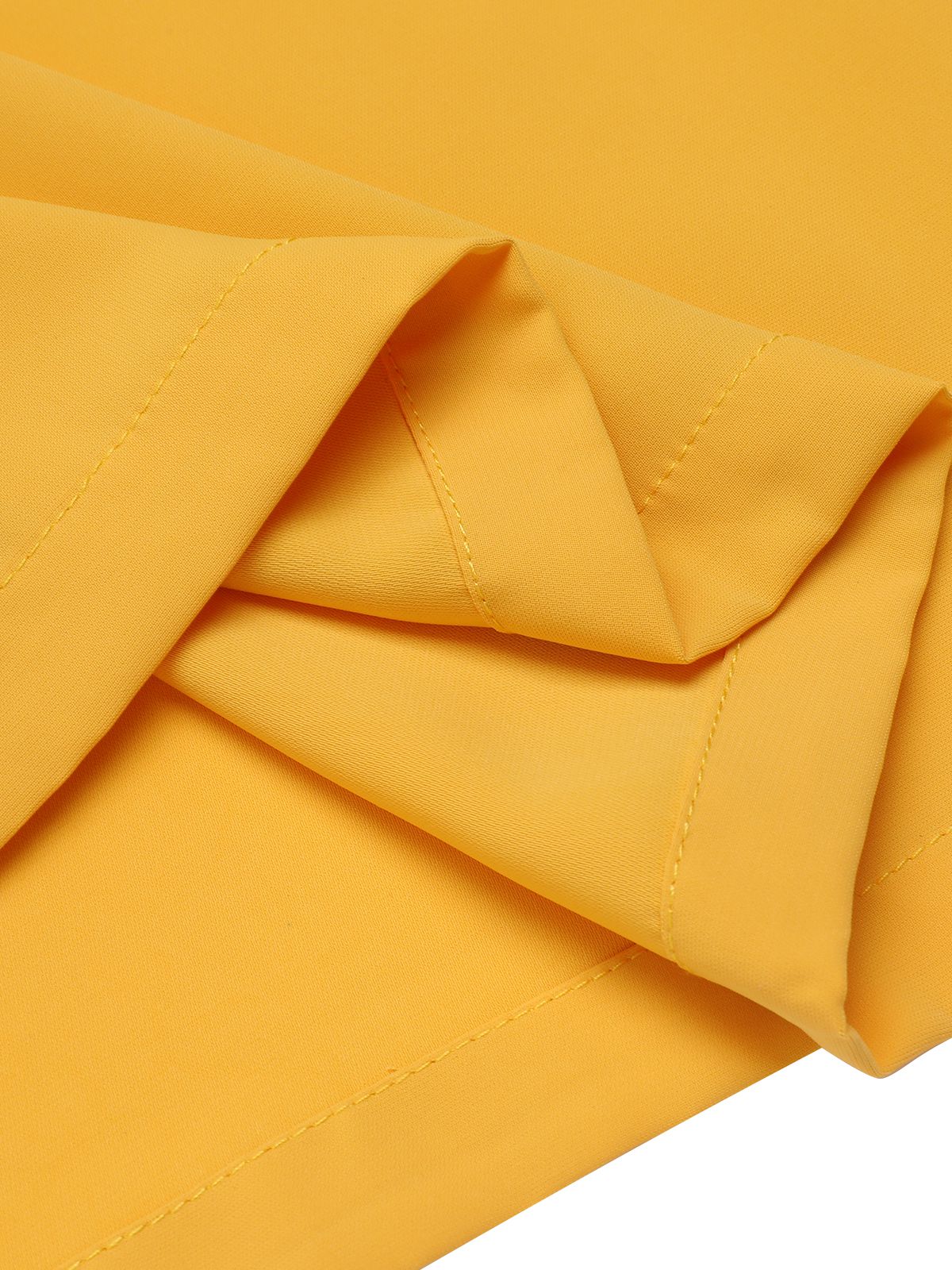 Yellow 1940s V-Neck Sunflower Patchwork Jumpsuit - Image 5