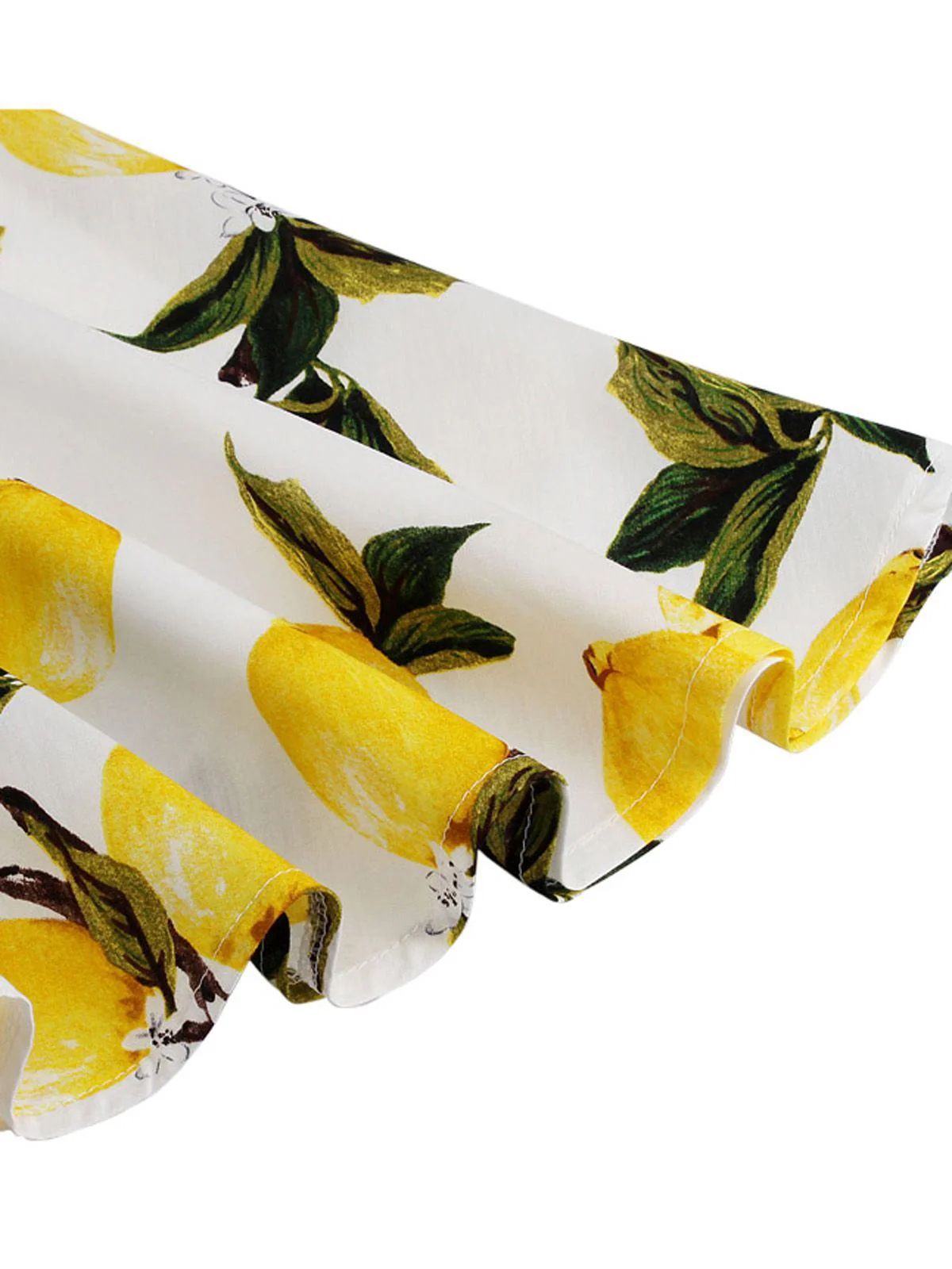 Yellow 1950s Lemon Bow Swing Dress - Image 7