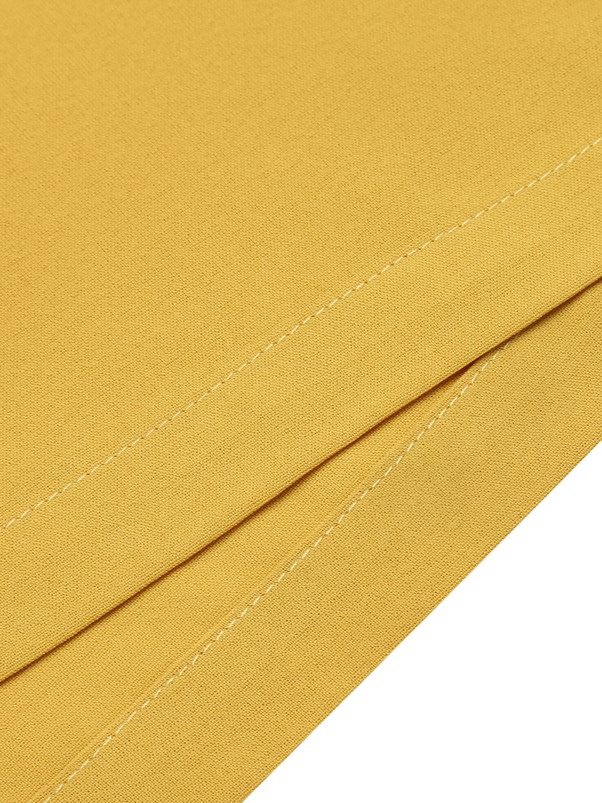 Yellow 1950s Spaghetti Strap Button Romper - Image 6